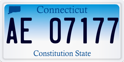 CT license plate AE07177