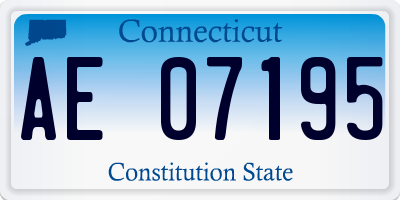 CT license plate AE07195