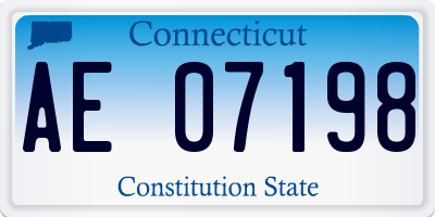 CT license plate AE07198