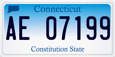 CT license plate AE07199
