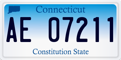 CT license plate AE07211