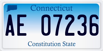 CT license plate AE07236