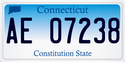 CT license plate AE07238