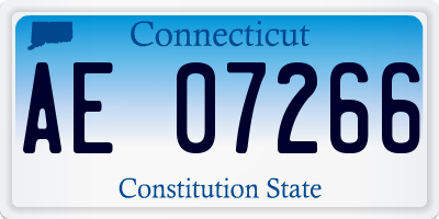 CT license plate AE07266
