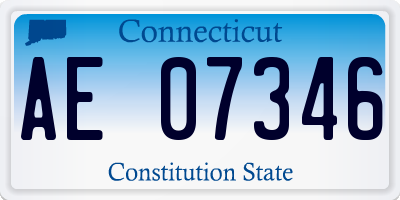 CT license plate AE07346