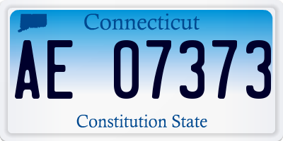 CT license plate AE07373