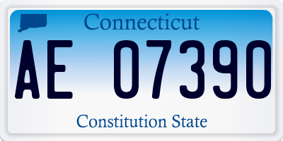 CT license plate AE07390