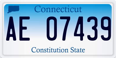 CT license plate AE07439