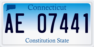 CT license plate AE07441