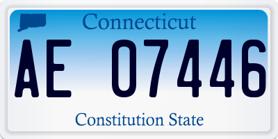 CT license plate AE07446