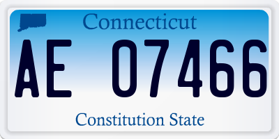 CT license plate AE07466