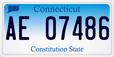 CT license plate AE07486