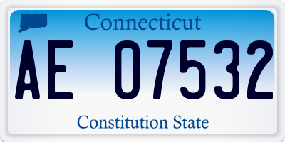 CT license plate AE07532