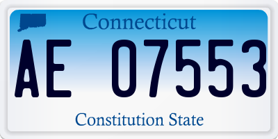 CT license plate AE07553