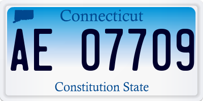 CT license plate AE07709