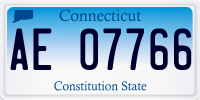 CT license plate AE07766