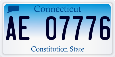 CT license plate AE07776