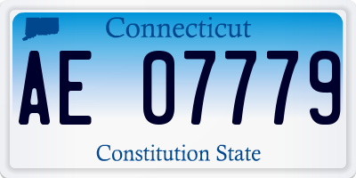 CT license plate AE07779