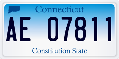 CT license plate AE07811