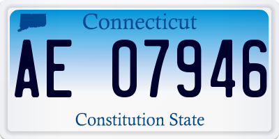 CT license plate AE07946