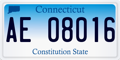 CT license plate AE08016