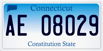 CT license plate AE08029