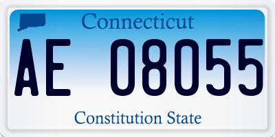 CT license plate AE08055