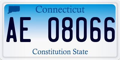 CT license plate AE08066