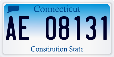 CT license plate AE08131