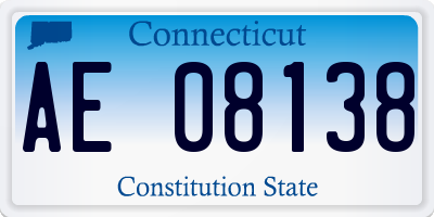 CT license plate AE08138