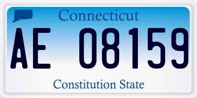 CT license plate AE08159
