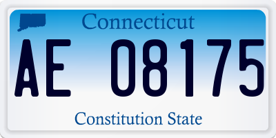CT license plate AE08175