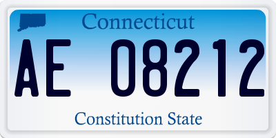 CT license plate AE08212