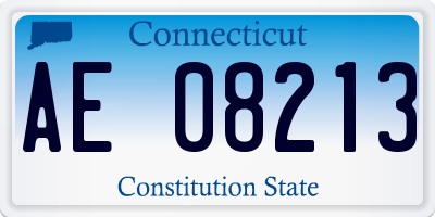 CT license plate AE08213