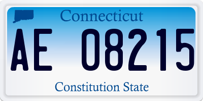 CT license plate AE08215