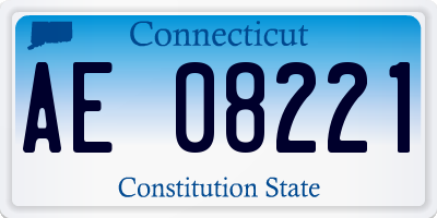 CT license plate AE08221