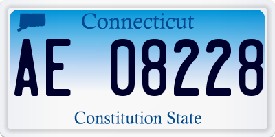 CT license plate AE08228