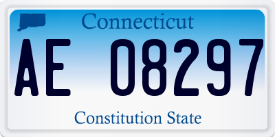 CT license plate AE08297