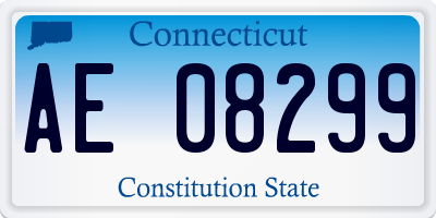 CT license plate AE08299