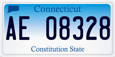CT license plate AE08328