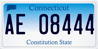 CT license plate AE08444