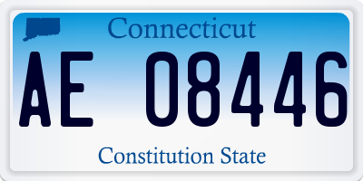 CT license plate AE08446