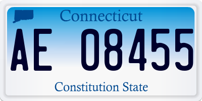 CT license plate AE08455