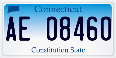 CT license plate AE08460