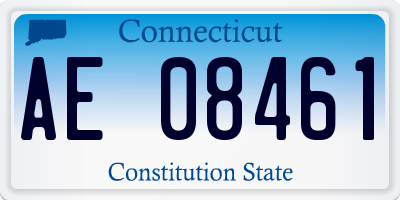 CT license plate AE08461