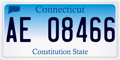 CT license plate AE08466