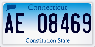 CT license plate AE08469