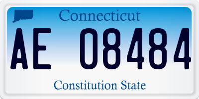 CT license plate AE08484
