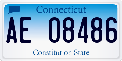 CT license plate AE08486