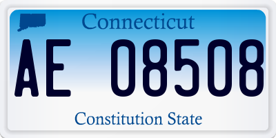 CT license plate AE08508